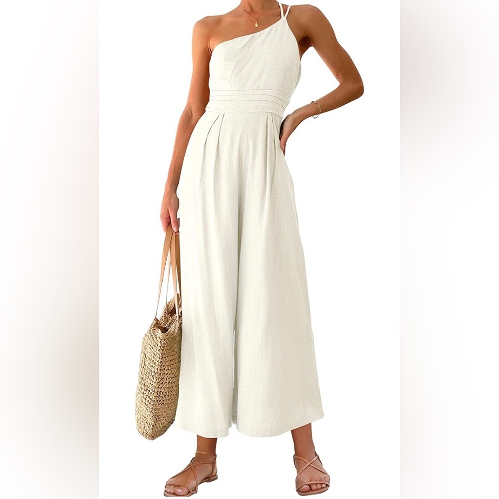 NWT One Shoulder white lined jumper size small New With Tags - Picture 7 of 11